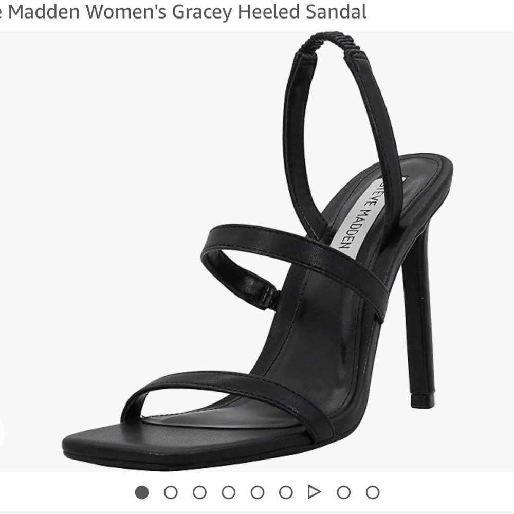 Black Steve Madden Sling back heel worn once